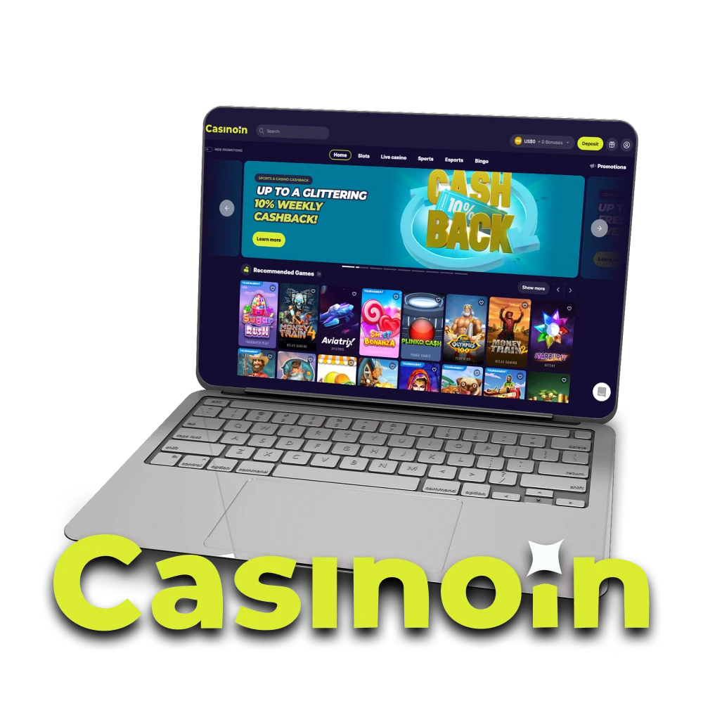 For bets and games, choose the Casinoin service.