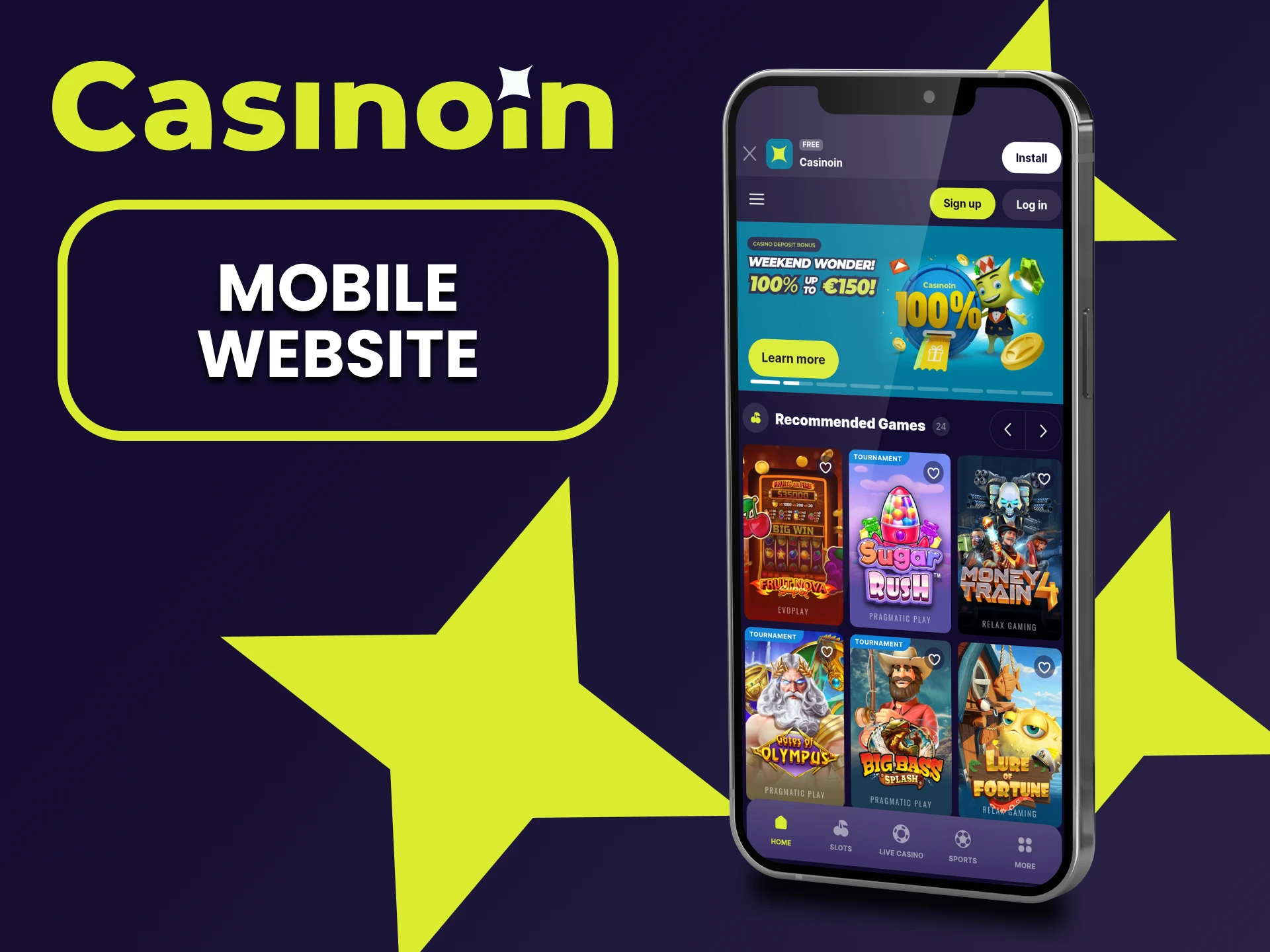 Visit the mobile version of the Casinoin website.