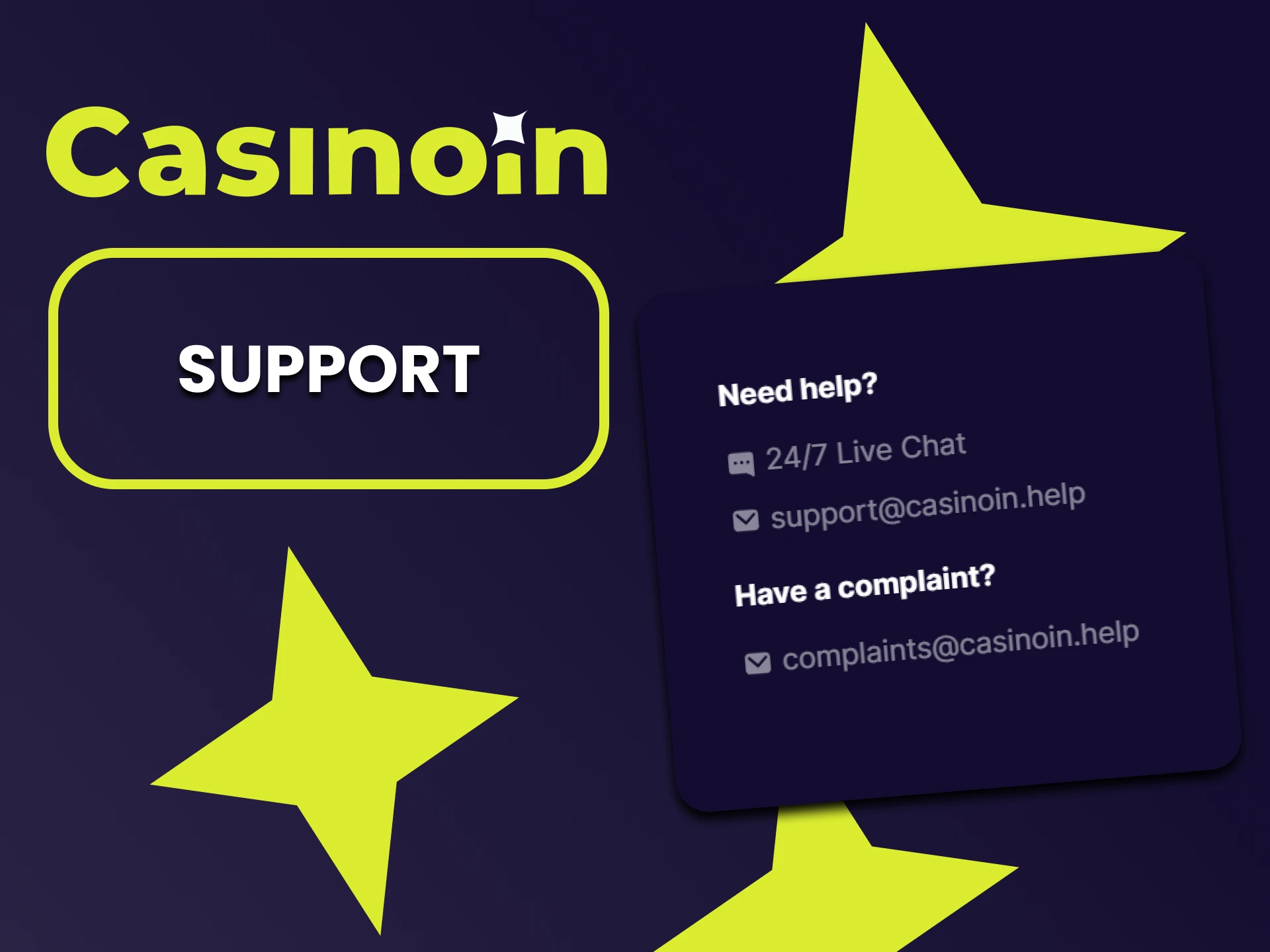Casinoin has strong technical support.