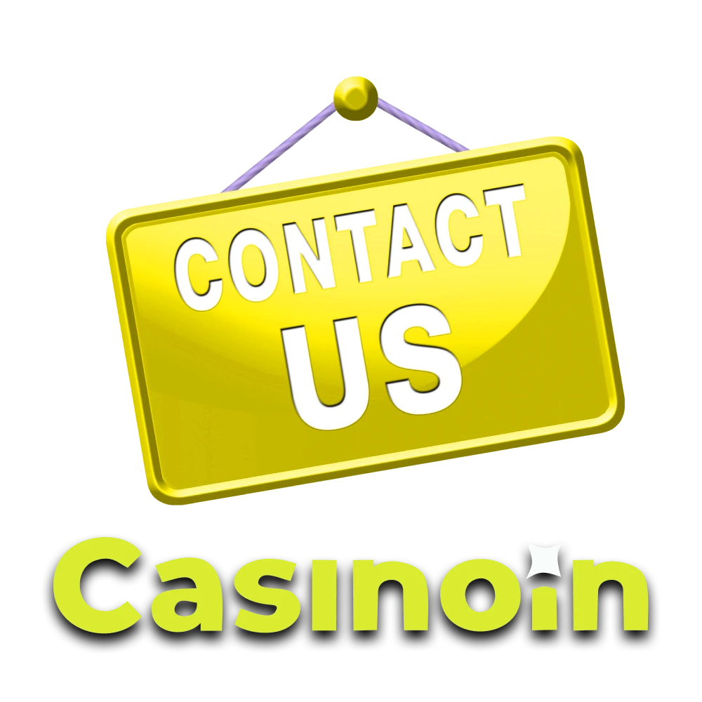 We will tell you how to contact the Casinoin team.