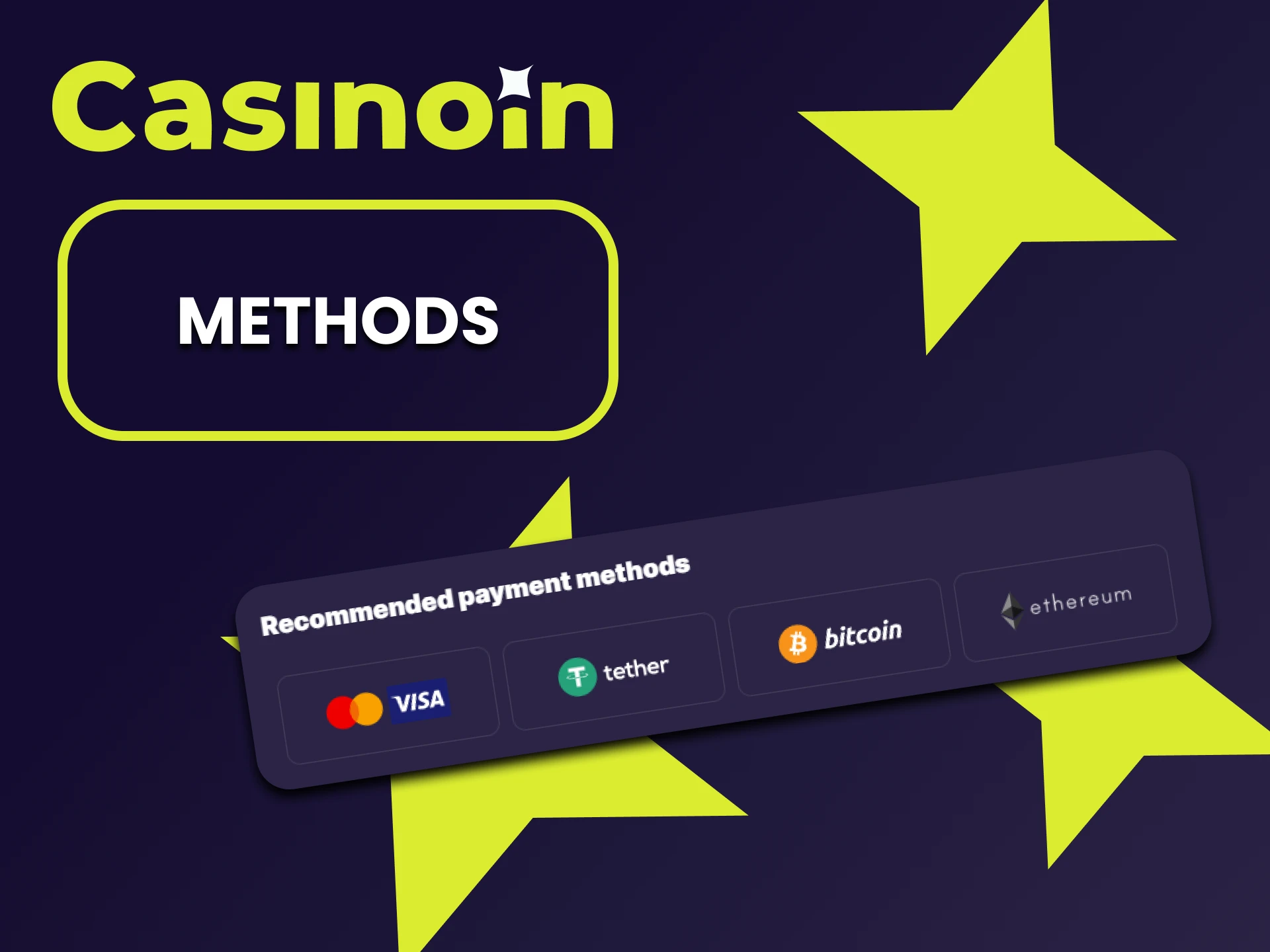 We will talk about payment systems at Casinoin.